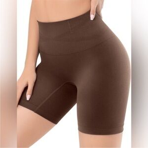 ESA Liang Womens Size Large Dark Brown Shapewear Shorts
